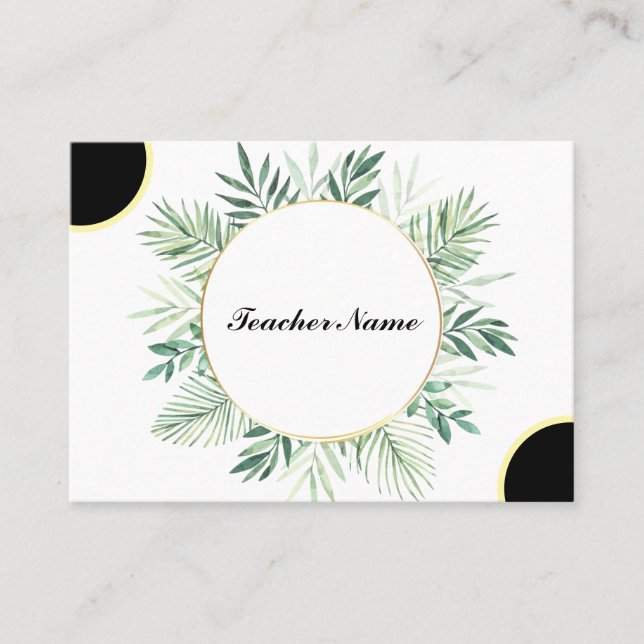 teacher templet business card (Front)