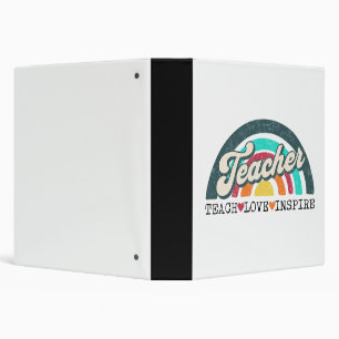 Teacher text design 3 ring binder