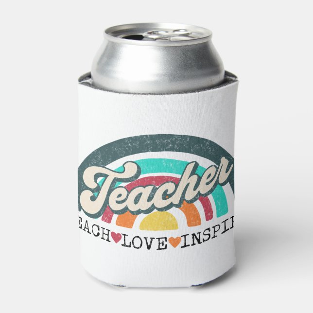 Teacher text design can cooler (Can Front)