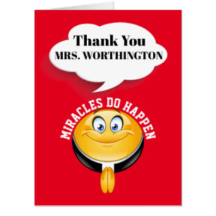 Teacher Thank You BIG CARD