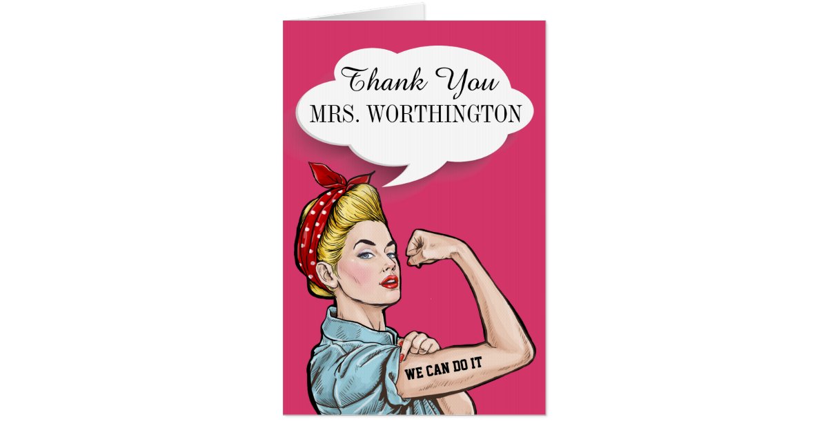 Teacher Thank You BIG CARD | Zazzle