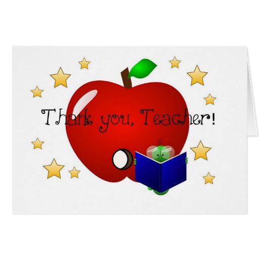 Teacher Thank you card | Zazzle