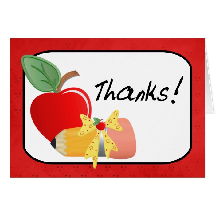 Teacher Thank You Card