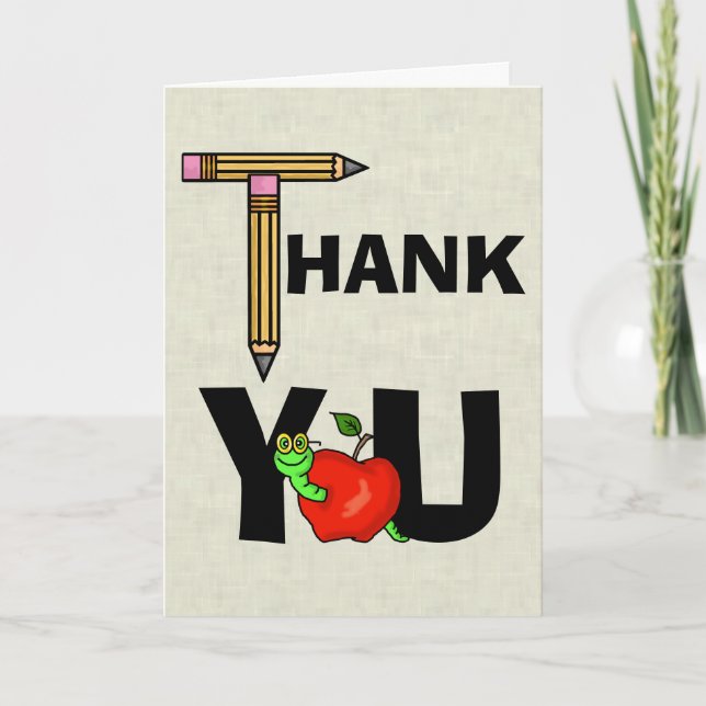 Teacher Thank You Card  Customize It! (Front)