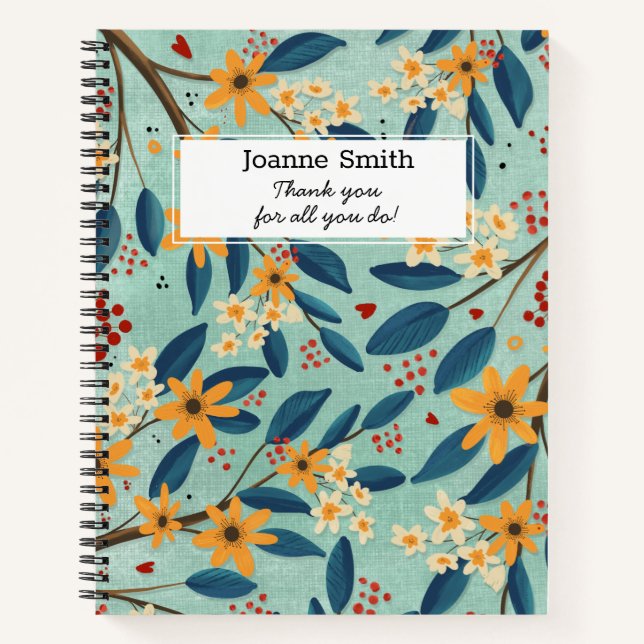 Teacher thank you for all you notebook (Front)