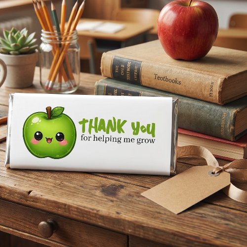 Teacher Thank You For Helping Me To Grow Hershey Bar Favors