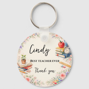Teacher Thank You Gift End of School Year Keychain