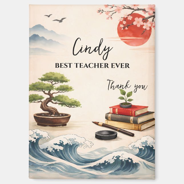 Teacher Thank You Gift | End of School Year Magnet (Front)