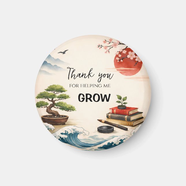 Teacher Thank You Gift | End of School Year Magnet (Front)