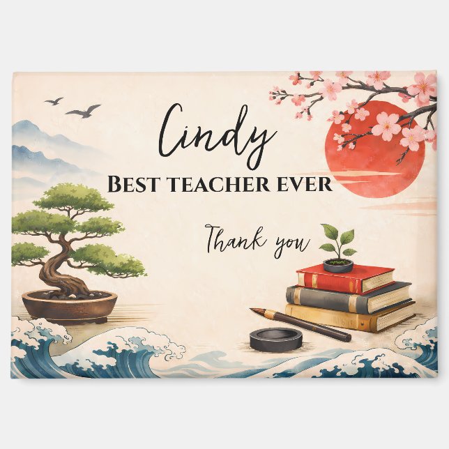 Teacher Thank You Gift | End of School Year Magnet (Front)