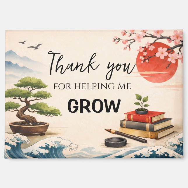 Teacher Thank You Gift | End of School Year Magnet (Front)
