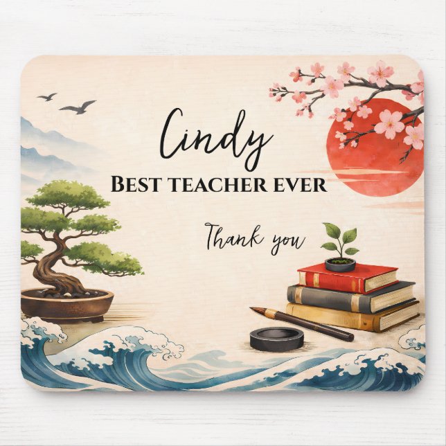 Teacher Thank You Gift | End of School Year Mouse Pad (Front)