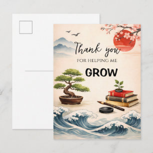 Teacher Thank You Gift End of School Year Postcard
