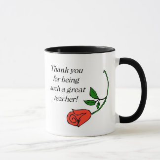 Teacher thank you mug