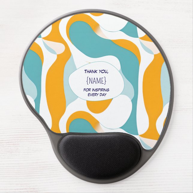 Teacher Thank You –  Personalized Gel Mouse Pad (Front)