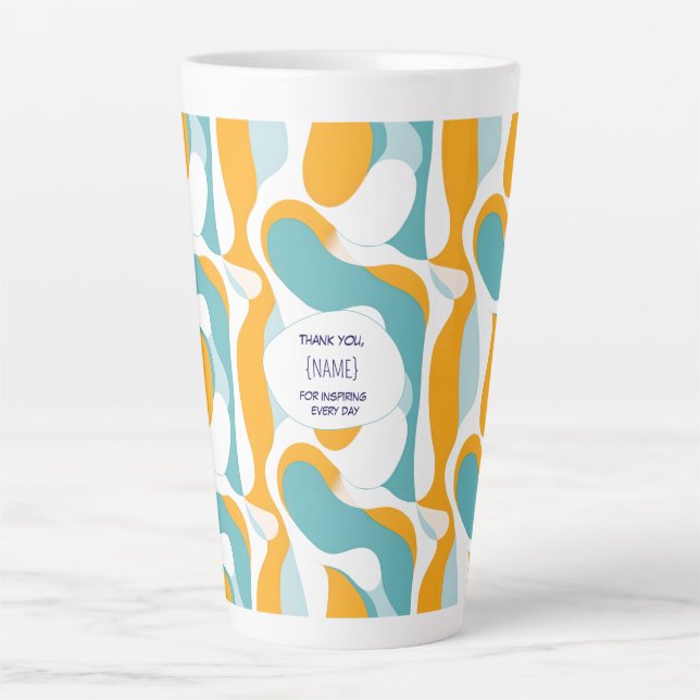 Teacher Thank You –  Personalized Latte Mug (Front)