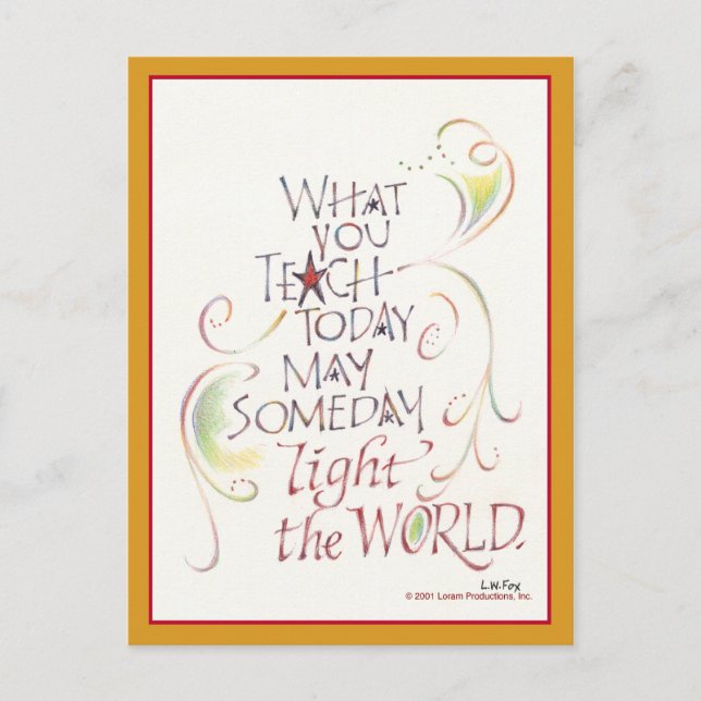 Teacher Thank You Post Card (Front)