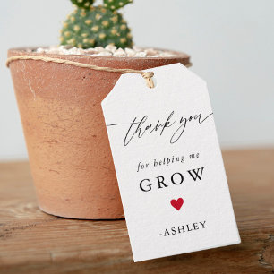 Teacher Thank You SucculentGift Favor Tags