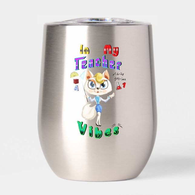 Teacher Thermal Wine Tumbler (Front)