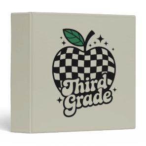 Teacher Third Grade 3rd Back to School 3 Ring Binder