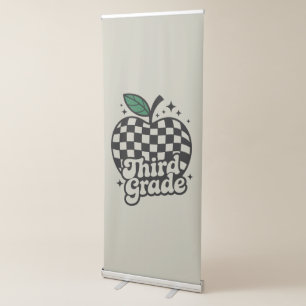 Teacher Third Grade 3rd Back to School Retractable Banner