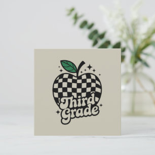Teacher Third Grade 3rd Back to School Thank You Card