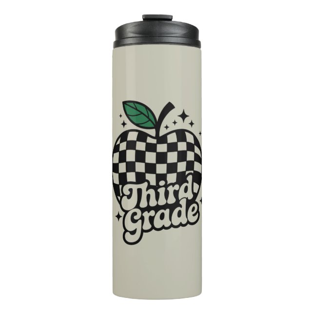 Teacher Third Grade 3rd Back to School Thermal Tumbler (Front)