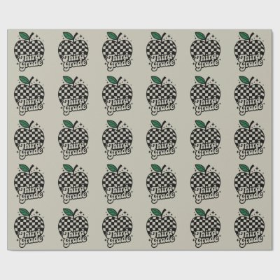 Teacher Third Grade 3rd Back to School Wrapping Paper