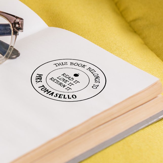TEACHER This Book Belongs To Personalized Self-inking Stamp (TEACHER This Book Belongs To Personalized Self-inking Stamp)