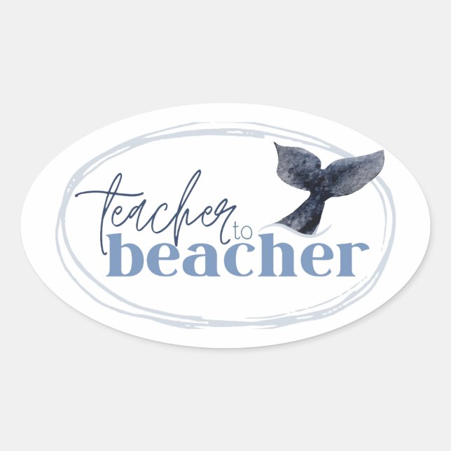 teacher to beacher sticker (Front)