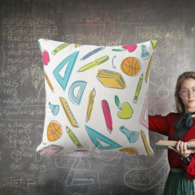 Teacher Tools Throw Pillow (Creator Uploaded)