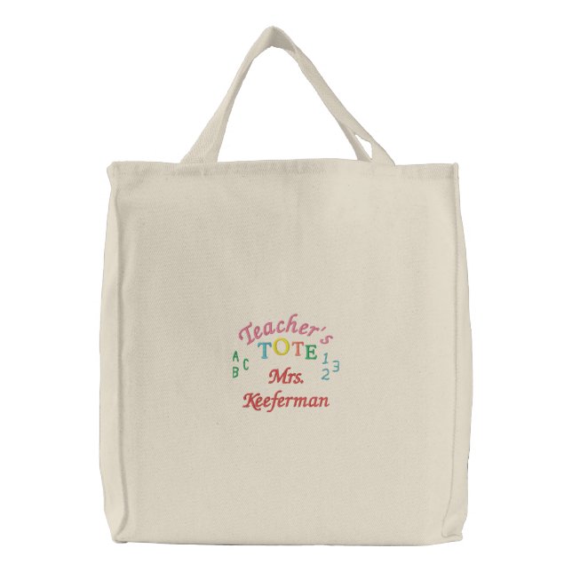 Teacher Tote 2 by SRF (Front)
