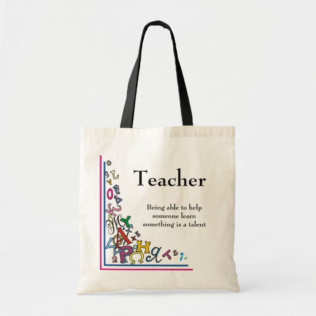 Teacher Tote Bag (Front)