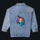 Teacher Turtle Strength Denim Jacket<br><div class="desc">Teacher Turtle Strength</div>