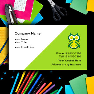 Teacher Tutor Business Cards