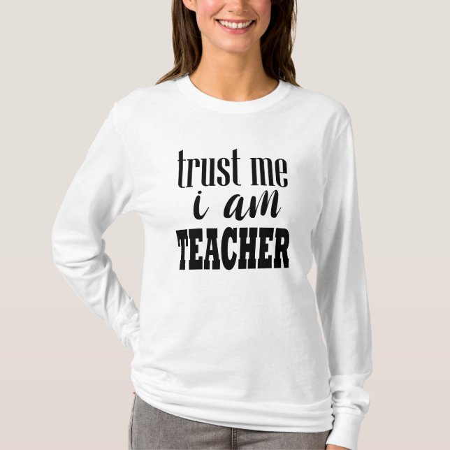 Teacher Typography Quote T-Shirt (Front)