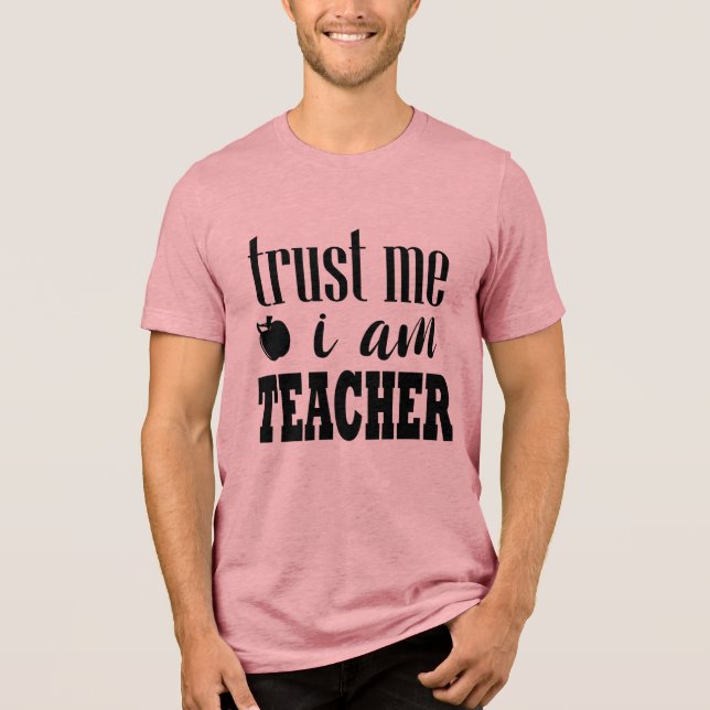 Teacher Typography Quote Tri-Blend Shirt (Front)