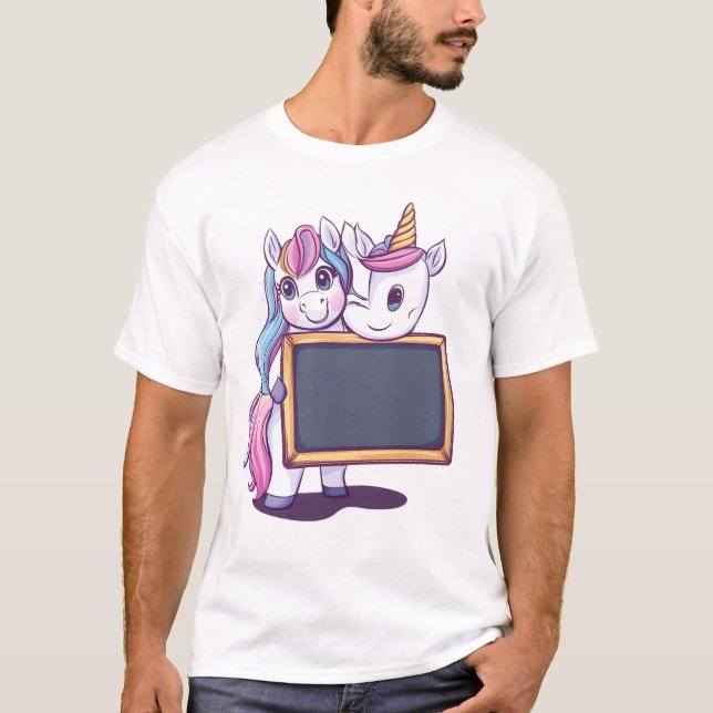 Teacher Unicorn (1) T-Shirt (Front)
