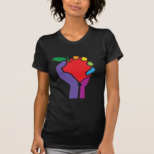 Teacher UniTee (rainbow for black shirts) T-Shirt (Front)