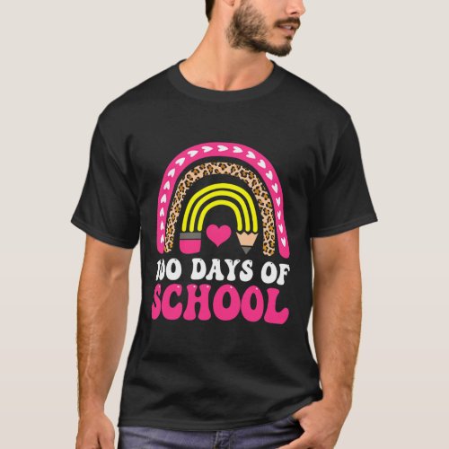 Teacher Valentine Back To School 100 Days Of Schoo T_Shirt