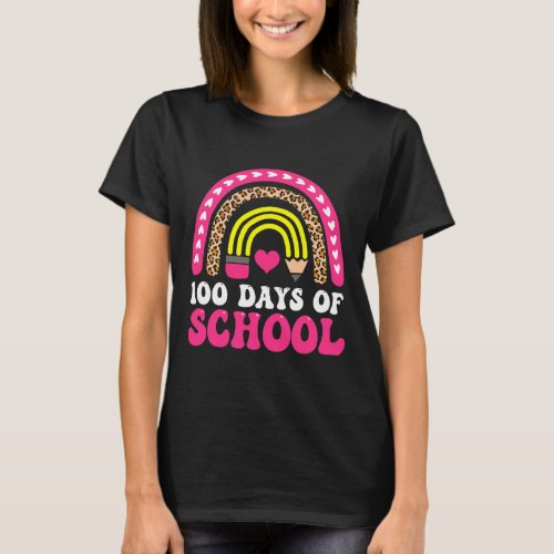 Teacher Valentine Back To School 100 Days Of Schoo T_Shirt