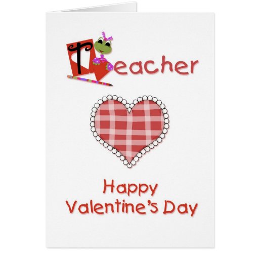 Teacher Valentine Card | Zazzle