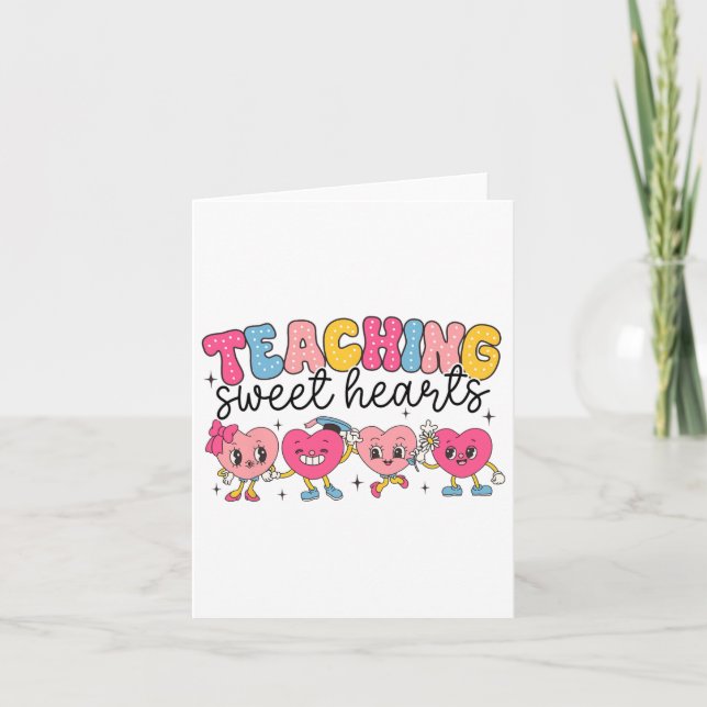Teacher Valentine Day Women My Cl Is Full Of Sweet Card (Front)