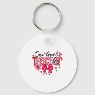 Teacher Valentine Loved Teacher Valentine's Day Co Keychain