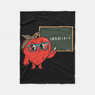 Teacher Valentines Day 6 7 Math Equation 67 Meme W Fleece Blanket