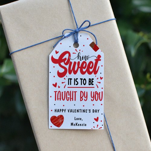 Teacher Valentines Day Gift Tags