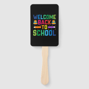 Teacher Welcome Back To School Hand Fan