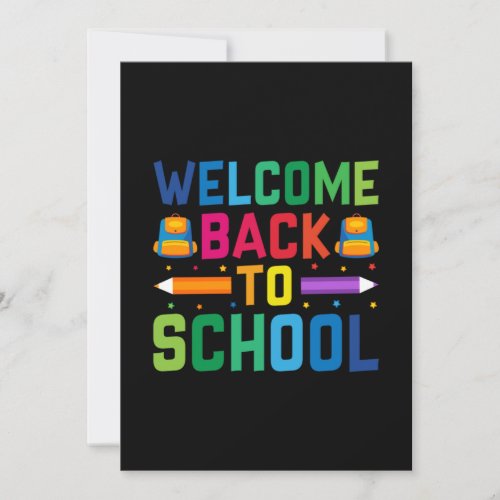 Teacher Welcome Back To School Invitation
