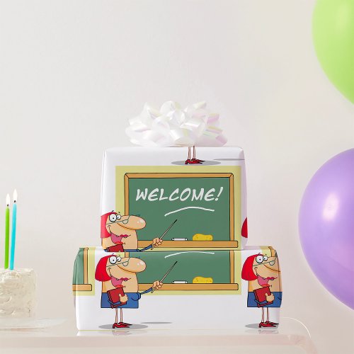 Teacher Welcome Wrapping Paper