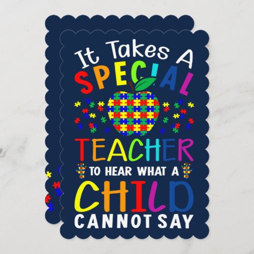 Teacher Who Hair What Child Can Not Say   Thank You Card